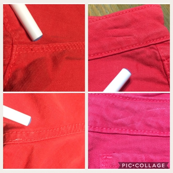 Just USA Juniors 11 Dark Salmon Orange Shorts - Picture 5 of 8